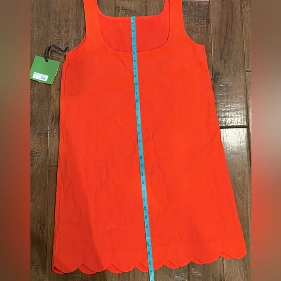NWT Kate Spade Target Sleeveless Red Dress with Scalloped Hem size XS - Picture 6 of 7